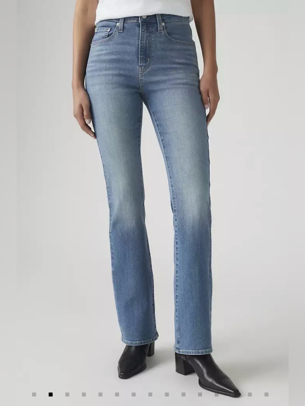 Levi's Light Blue Flare Jeans - 725 High Rise Bootcut
